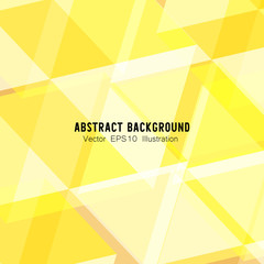 Abstract geometric or isometric white and yellow polygon or low poly vector technology concept background. EPS10 illustration style.