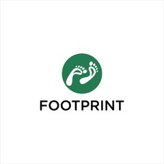 Foot Print Logo design,step foot vector image concept illustration
