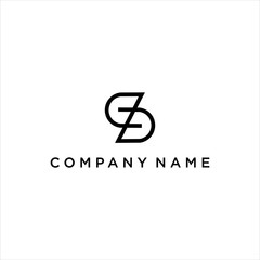 Initial S Letter Logo Design Vector With Simple Line Concept