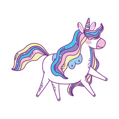 unicorn horse cartoon vector design