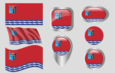 Flag of Magadan, Russia