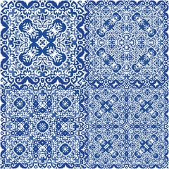 Portuguese ornamental azulejo ceramic.
