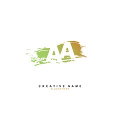 A AA Initial logo template vector. Letter logo concept