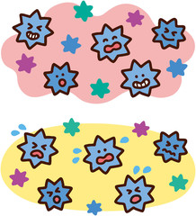 ウイルスのイラスト