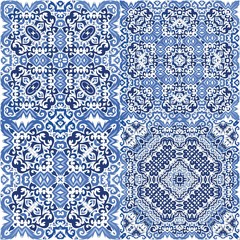 Portuguese ornamental azulejo ceramic.