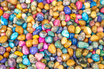 Fototapeta na wymiar Colors of lucky stones, Background.