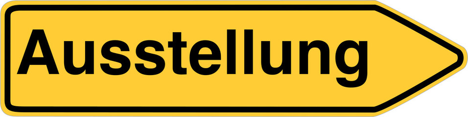 Ausstellung - Wegweiser rechts