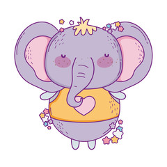 Cute elephant cartoon vector design