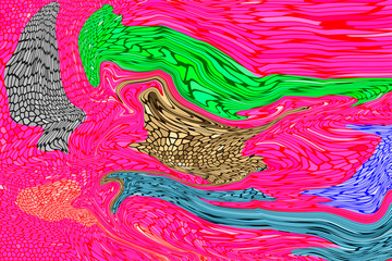 The abstract colorful background