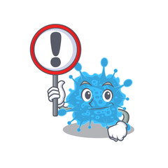 An icon of andecovirus cartoon design style with a sign board