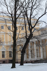 church in winter