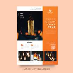 Business vector set. Brochure template layout, cover design annual report, flyer in A4 with colourful geometric shapes for PR, business, tech on bright background. Abstract creative design