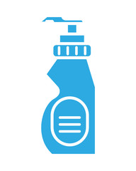 disinfectant plastic bottle product with push dispenser line style