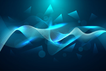 Abstract futuristic background. Dynamic shapes composition