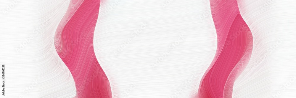 Poster abstract futuristic banner with waves. modern soft curvy waves background design with mulberry , whi