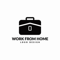 work from home logo designs, because now all must stay at home, lock down