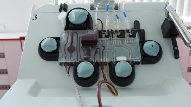 Apparatus for plasmapheresis. Removal, treatment, return or exchange of blood plasma or components in the blood circulation 4k