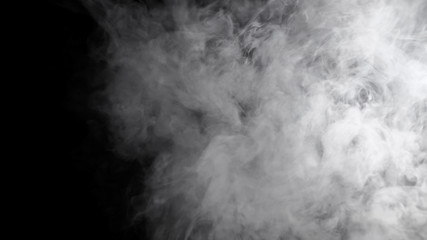 Fog mist haze smoke on black background