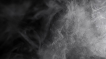 Fog mist haze smoke on black background