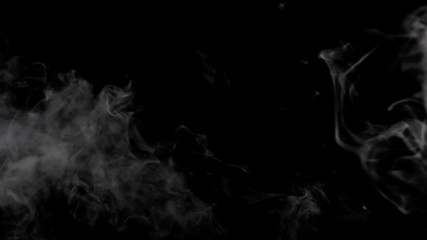 Fog mist haze smoke on black background