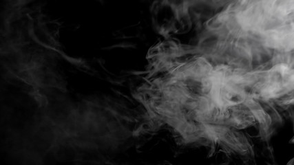 Fog mist haze smoke on black background