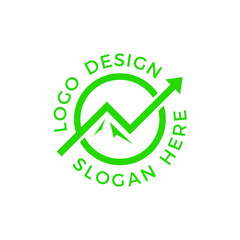 arrow diagram of income growth forming a mountain peak pattern.