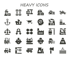 heavy icon set