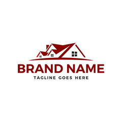 Roof / home buyer / remodeling / renovation and real estate logo