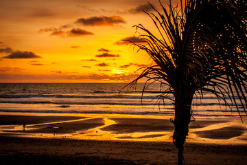 sunset on beach