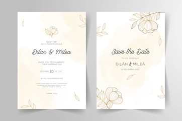 Wedding Invitation Cards. Invitation Cards with Luxurious Concept, Ornament, Luxury Poster, Vector Decorative and Pattern Vector Design Template