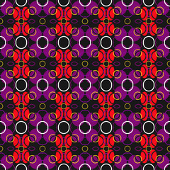 Abstract seamless colourful pattern geometric backgrounds vector design