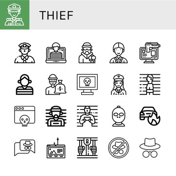 thief icon set