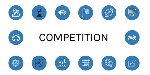 Set of competition icons