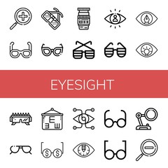 eyesight icon set