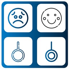 Set of emoticon icons