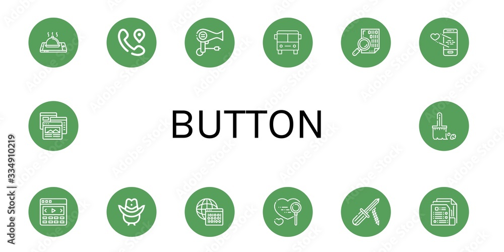 Poster set of button icons