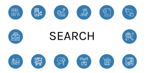 search icon set