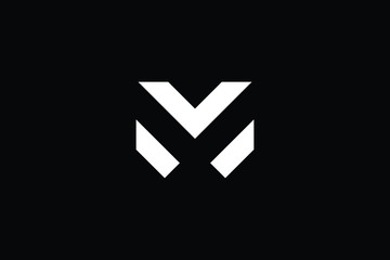 Minimal elegant monogram art logo. Outstanding professional trendy awesome artistic M MX XM initial based Alphabet icon logo. Premium Business logo White color on black background