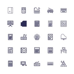 Editable 25 keyboard icons for web and mobile © Nadir