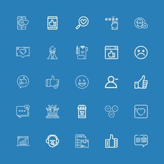 Editable 25 like icons for web and mobile