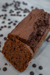 delicious freshly baked homemade chocolate sponge cake