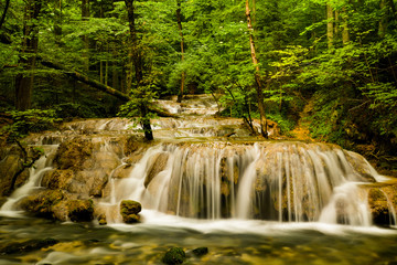 Bei-Eye Waterfall in Cheile Nerei-Beusnita National Park.