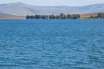 Fototapeta premium Choppy Water on a Windy Day at Midmar Dam