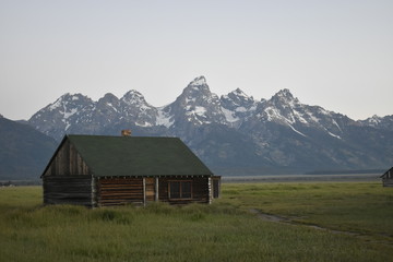 Mountain landscapes in wyoming and montana