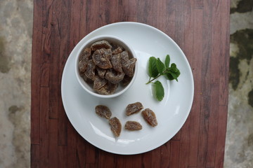 Amla candy, Dried Indian gooseberry (Phyllanthus emblica) candy, healthy digestive, Good to Eat After Lunch or Dinner, also served as mouth freshener.