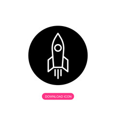 Rocket vector icon