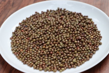 Black peas or parched peas or dapple peas, purple podded peas (Pisum sativum var arvense)