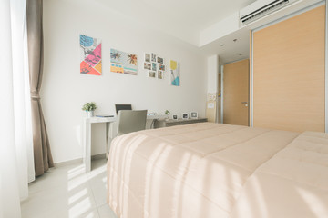 Fototapeta na wymiar Beautiful Interior design modern Bedroom