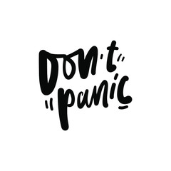 Quotes about virus. Hand lettering illustration for your design