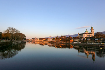 Fototapeta premium Solothurn - St.Ursenkathedrahle - Die Barockstadt an der Aare